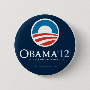 Herkozen President Barack Obama 2012 Ronde Button 5,7 Cm