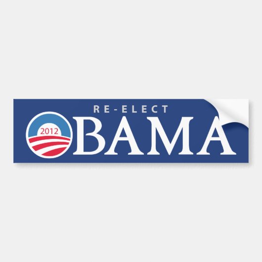 Herkozen President Obama 2012 Bumpersticker (Voorkant)