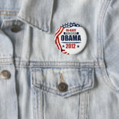 Herkozen President Obama 2012 Ronde Button 5,7 Cm (In situ)