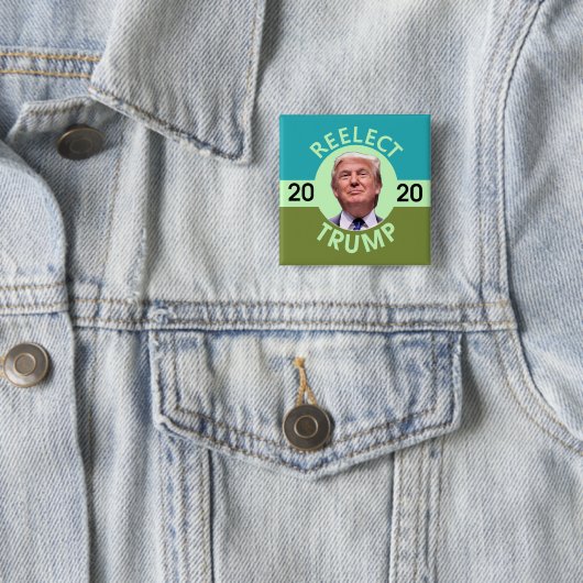 Herkozen Trump Vierkante Button 5,1 Cm (In situ)