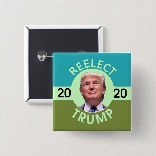 Herkozen Trump Vierkante Button 5,1 Cm (Voorkant /achterkant)