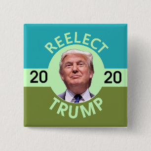Herkozen Trump Vierkante Button 5,1 Cm