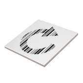 HERLAAD ICOON STAAFCODE Computer Barcode Patroon Tegeltje (Zijkant)