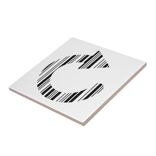 HERLAAD ICOON STAAFCODE Computer Barcode Patroon Tegeltje (Zijkant)