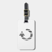 HERLAAD ICOON STREEPJESCODE Computer Streepjescode Bagagelabel (Voorkant verticaal)