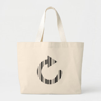 HERLAAD ICOON STREEPJESCODE Computer Streepjescode Grote Tote Bag