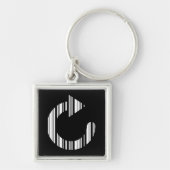 HERLAAD PICTOGRAM BAR CODE Computer Barcode Patroo Sleutelhanger (Voorkant)