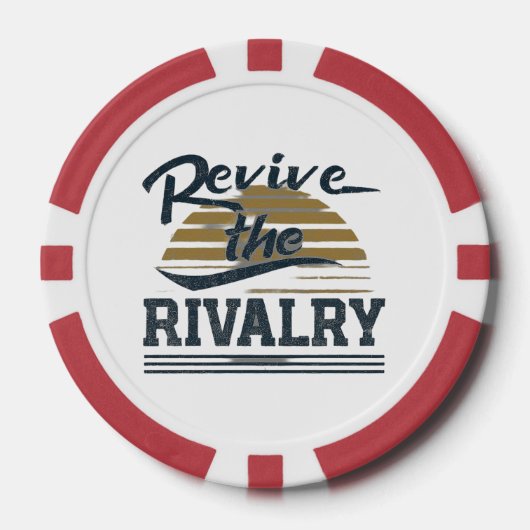 Herleef de rivaliteit poker chips (Voorkant)