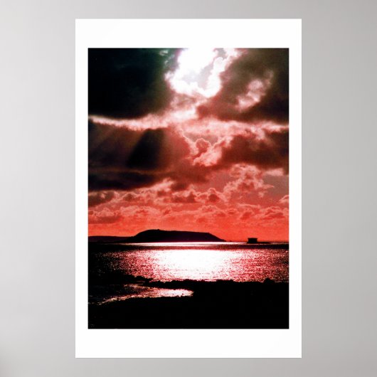 HERM ISLAND TE SUNSET POSTER (Voorkant)