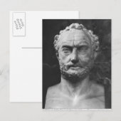 Herm van een man, zogenaamd Thucydides Briefkaart (Voorkant / Achterkant)
