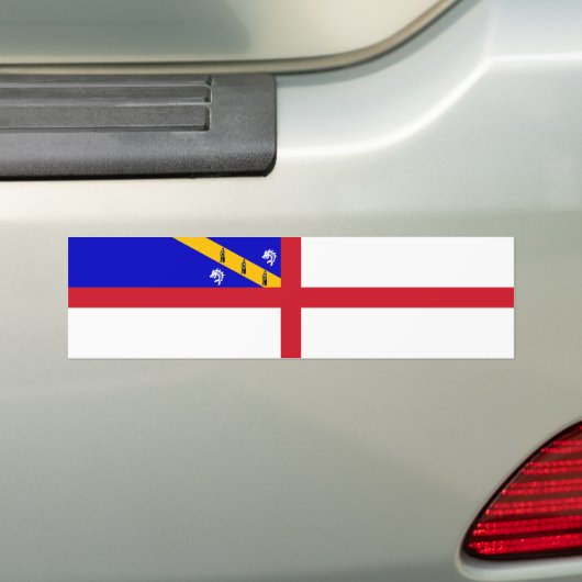 Herm-vlag Bumpersticker (Op auto)