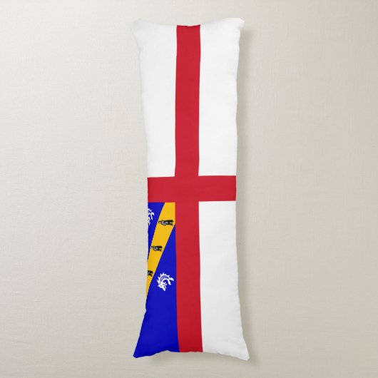 Herm-vlag Lichaamskussen (Voorkant Verticaal)