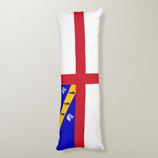 Herm-vlag Lichaamskussen (Achterkant (Verticaal))