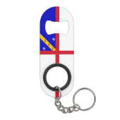 Herm-vlag Mini Flessenopener (Achterkant)