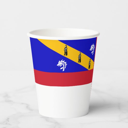 Herm-vlag Papieren Bekers (Voorkant)