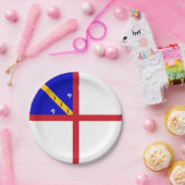Herm-vlag Papieren Bordje (Feest)