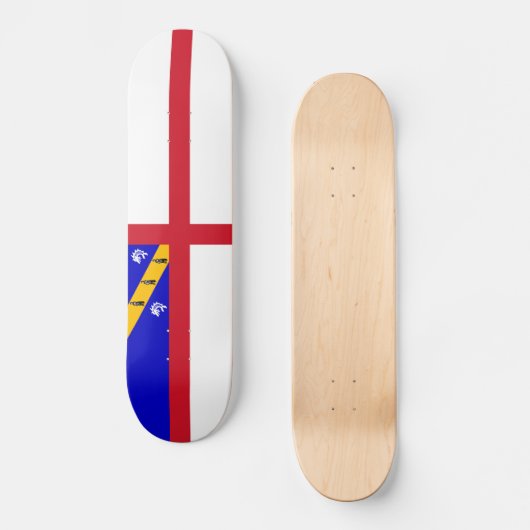 Herm-vlag Persoonlijk Skateboard (Voorkant)