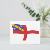 Herm Vlag Postkaart (Staand voorkant)