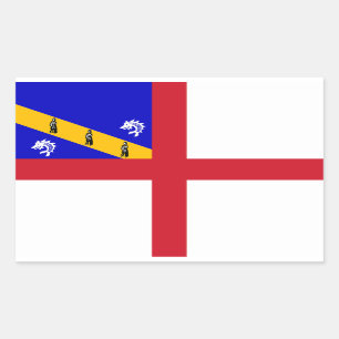 Herm-vlag Rechthoekige Sticker