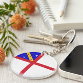 Herm-vlag Sleutelhanger (Voorkant Rechts)