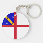 Herm-vlag Sleutelhanger (Achterkant)