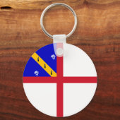 Herm-vlag Sleutelhanger (Voorkant)