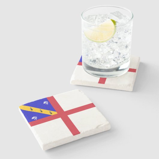 Herm-vlag Stenen Onderzetter (Zijkant)