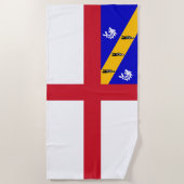 Herm-vlag Strandlaken (Voorkant)