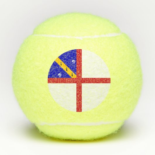 Herm-vlag Tennisballen (Voorkant)
