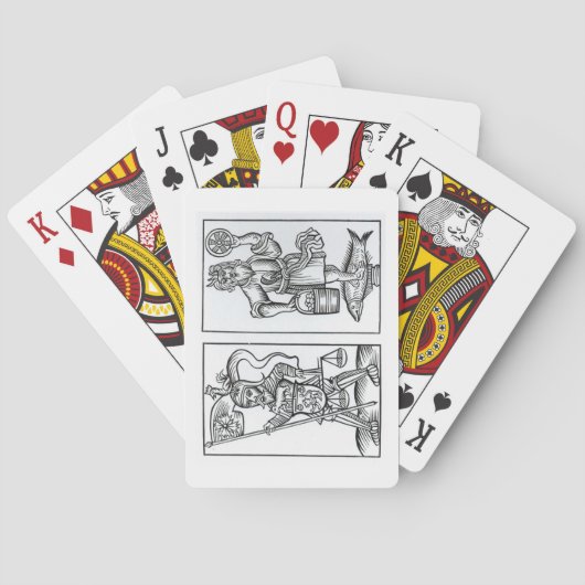 Hermaanl of Irmaanl (left) and Crodon (right) id Pokerkaarten (Achterkant)