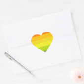 Hermafrodiet Pride Vlag Hart Sticker (Envelop)