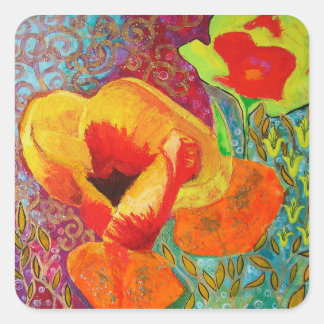 Hermafroditische blos (schilderen) sticker