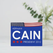 Herman Cain 2012 Briefkaart (Staand voorkant)