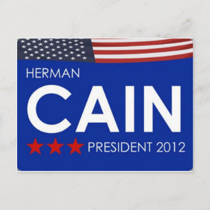 Herman Cain 2012 Briefkaart