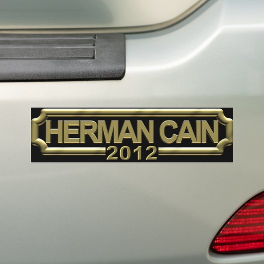 Herman Cain 2012 Bumpersticker (Op auto)