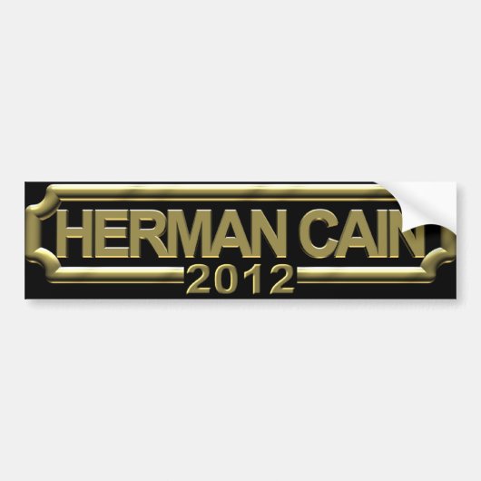 Herman Cain 2012 Bumpersticker (Voorkant)