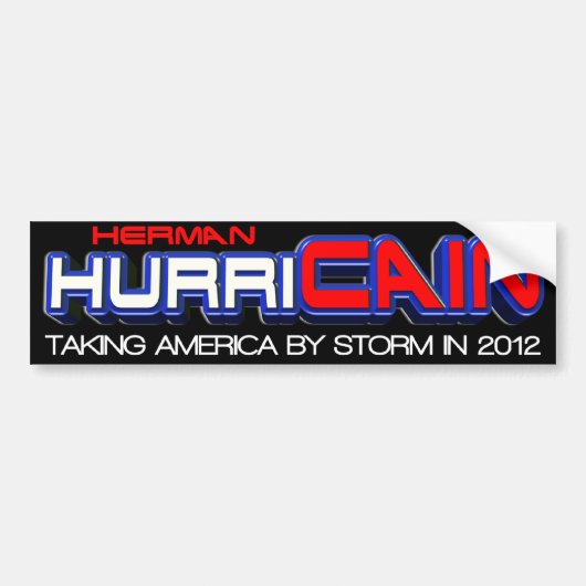 Herman Cain 2012 Bumpersticker (Voorkant)