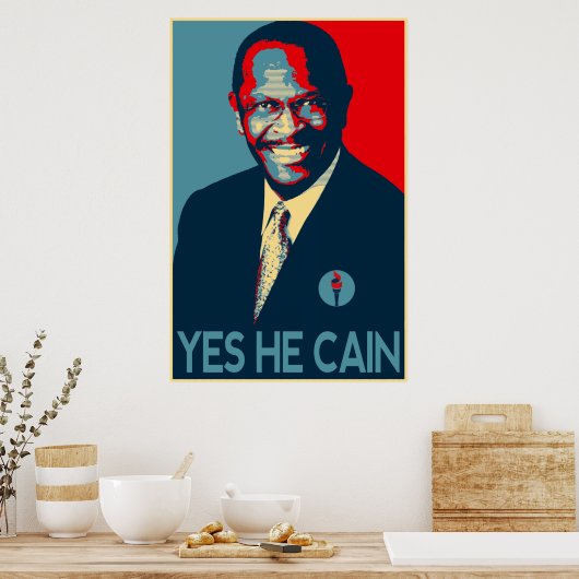Herman Cain 2012 Poster (Keuken)