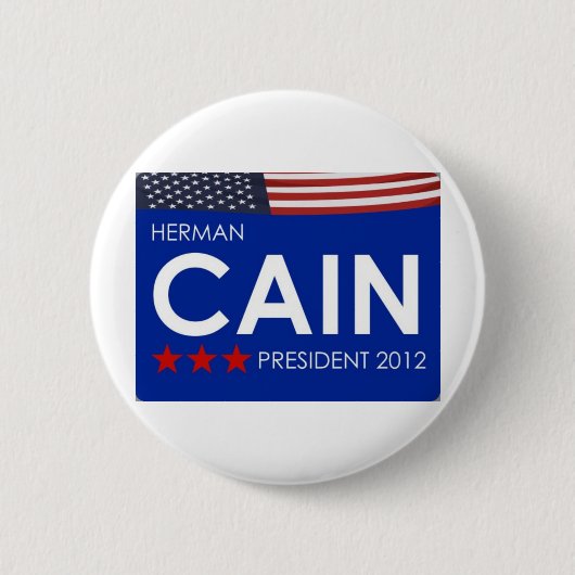 Herman Cain 2012 Ronde Button 5,7 Cm (Voorkant)