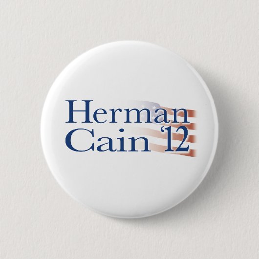 Herman Cain 2012 Ronde Button 5,7 Cm (Voorkant)