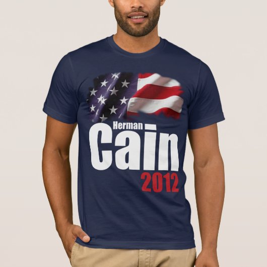 Herman Cain 2012 T-shirt (Voorkant)