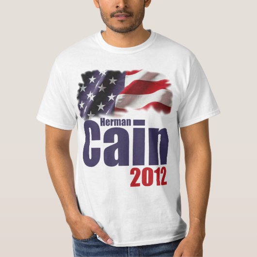 Herman Cain 2012 T-shirt (Voorkant)
