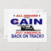 Herman Cain Briefkaart (Voorkant / Achterkant)