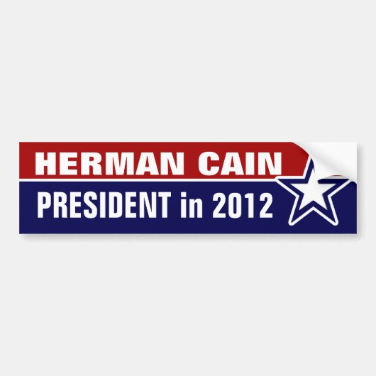 Herman Cain in 2012 Bumpersticker (Voorkant)