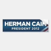 Herman Cain President 2012 Bumpersticker (Voorkant)