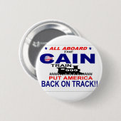 Herman Cain Ronde Button 5,7 Cm (Voorkant /achterkant)