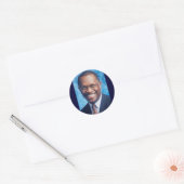 Herman Cain Ronde Sticker (Envelop)