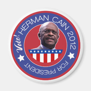 Herman Cain voor het Amerikaanse President 2012 Magneet