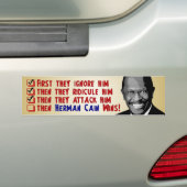 Herman Cain voor President 2012 Bumpersticker (Op auto)