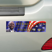 Herman Cain voor President 2012 Bumpersticker (Op auto)